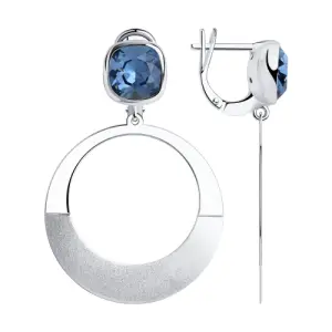 Серьги Sokolov и Diamant серебро 94024166 (Sokolov и Diamant, Россия)