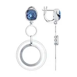 Серьги Sokolov и Diamant серебро 94024168 (Sokolov и Diamant, Россия)