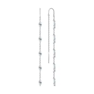 Серьги Sokolov и Diamant серебро 94024238 (Sokolov и Diamant, Россия)