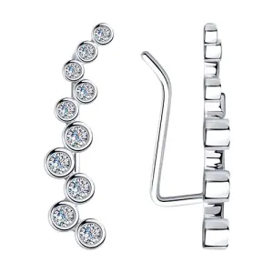 Серьги Sokolov и Diamant серебро 94024256 (Sokolov и Diamant, Россия)