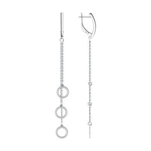 Серьги Sokolov и Diamant серебро 94024290 (Sokolov и Diamant, Россия)