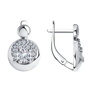 Серьги Sokolov и Diamant серебро 94024342 (Sokolov и Diamant, Россия)