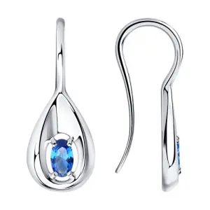 Серьги Sokolov и Diamant серебро 94024378 (Sokolov и Diamant, Россия)