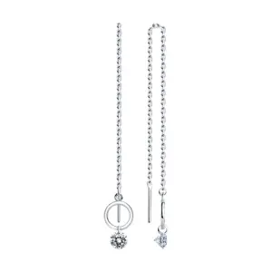 Серьги Sokolov и Diamant серебро 94024383 (Sokolov и Diamant, Россия)