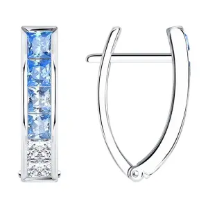 Серьги Sokolov и Diamant серебро 94024437 (Sokolov и Diamant, Россия)