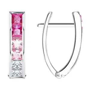 Серьги Sokolov и Diamant серебро 94024438 (Sokolov и Diamant, Россия)