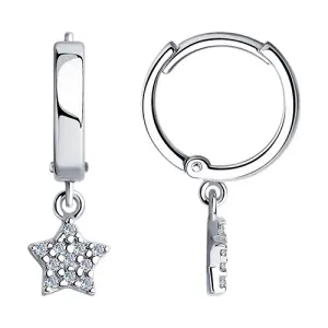 Серьги Sokolov и Diamant серебро 94025082 (Sokolov и Diamant, Россия)
