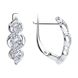 Серьги Sokolov и Diamant серебро 94025108 (Sokolov и Diamant, Россия)