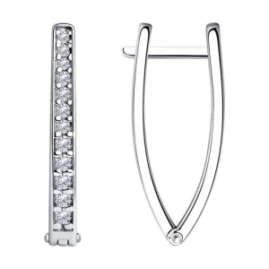Серьги Sokolov и Diamant серебро 94025110 (Sokolov и Diamant, Россия)