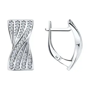 Серьги Sokolov и Diamant серебро 94025276 (Sokolov и Diamant, Россия)