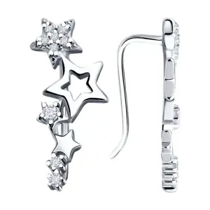 Серьги Sokolov и Diamant серебро 94025280 (Sokolov и Diamant, Россия)