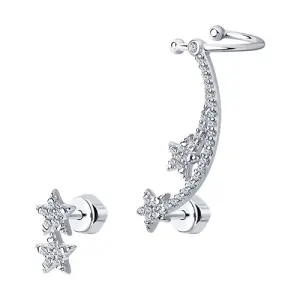 Серьги Sokolov и Diamant серебро 94025570 (Sokolov и Diamant, Россия)