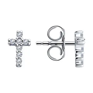 Серьги Sokolov и Diamant серебро 94025754 (Sokolov и Diamant, Россия)