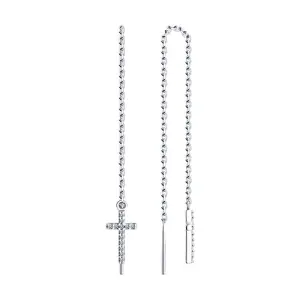 Серьги Sokolov и Diamant серебро 94025836 (Sokolov и Diamant, Россия)