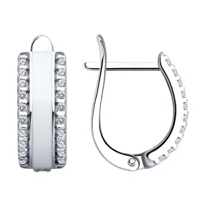 Серьги Sokolov и Diamant серебро 94025859 (Sokolov и Diamant, Россия)