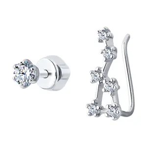 Серьги Sokolov и Diamant серебро 94025895 (Sokolov и Diamant, Россия)