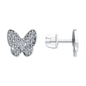 Серьги Sokolov и Diamant серебро 94025907 (Sokolov и Diamant, Россия)