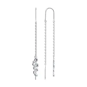 Серьги Sokolov и Diamant серебро 94025974 (Sokolov и Diamant, Россия)