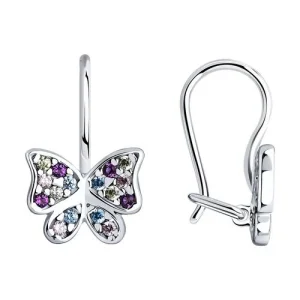 Серьги Sokolov и Diamant серебро 94026038 (Sokolov и Diamant, Россия)