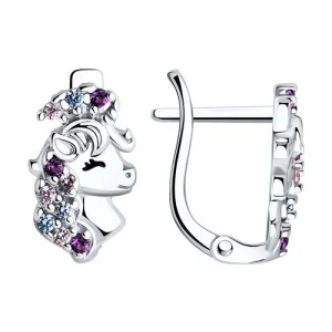 Серьги Sokolov и Diamant серебро 94026085 (Sokolov и Diamant, Россия)