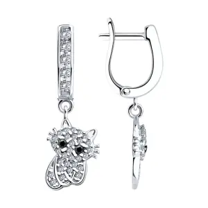 Серьги Sokolov и Diamant серебро 94026100 (Sokolov и Diamant, Россия)
