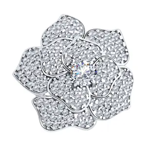 Брошь Sokolov и Diamant серебро 94040283 (Sokolov и Diamant, Россия)