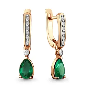 Серьги Aquamarine золото 941154к.1 (Aquamarine, Россия)