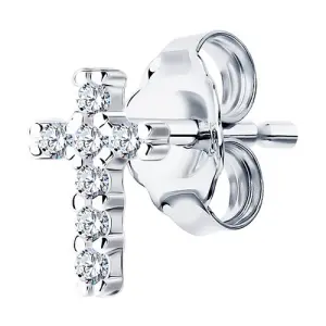 Серьга Sokolov и Diamant серебро 94170130 (Sokolov и Diamant, Россия)