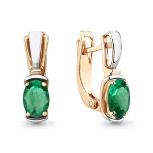 Серьги Aquamarine золото 942345к.1 (Aquamarine, Россия)