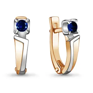 Серьги Aquamarine золото 942647к.1 (Aquamarine, Россия)