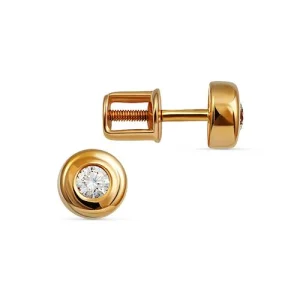 Серьги Кристалл золото CA28300226773 (Кристалл, Беларусь)