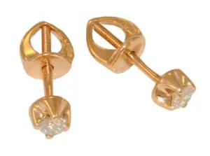 Серьги  золото CA28600226773 (Кристалл, Беларусь)