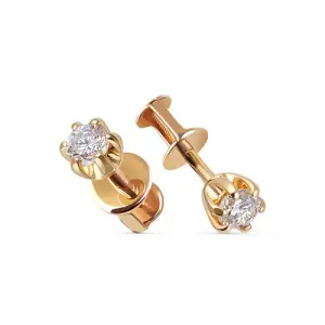 Серьги Кристалл золото CA28800226773 (Кристалл, Беларусь)