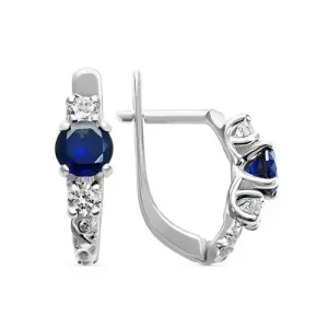 Серьги  золото CA44400226773 (Кристалл, Беларусь)