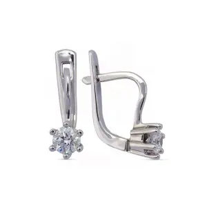 Серьги  золото CB06700226773 (Кристалл, Беларусь)