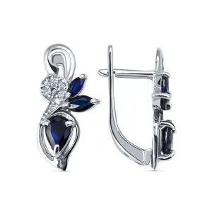 Серьги  золото CC04500226773 (Кристалл, Беларусь)