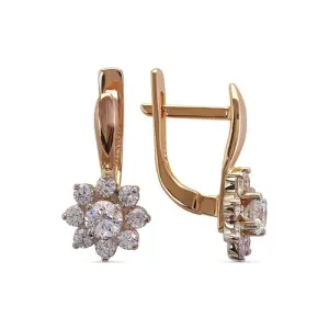 Серьги  золото CC79400226773 (Кристалл, Беларусь)