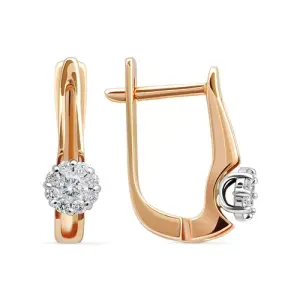 Серьги  золото CG73600226773 (Кристалл, Беларусь)