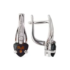 Серьги  золото CI05900226773 (Кристалл, Беларусь)