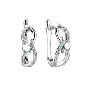 Серьги Fresh Jewellery серебро CZ-E01887-X-W-NCE-X-W (Fresh Jewellery, Россия)