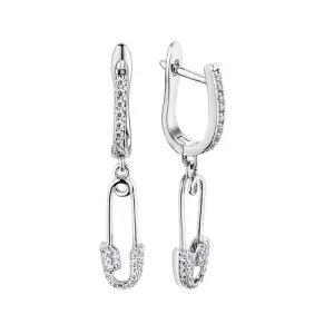 Серьги Fresh Jewellery серебро CZ-E02394-X-W-X-X-W (Fresh Jewellery, Россия)