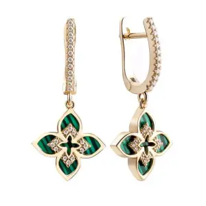 Серьги Fresh Jewellery серебро CZ-E04305-X-L-Mal-X-W (Fresh Jewellery, Россия)