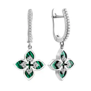 Серьги Fresh Jewellery серебро CZ-E04305-X-W-Mal-X-W (Fresh Jewellery, Россия)