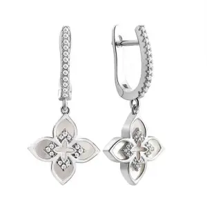 Серьги Fresh Jewellery серебро CZ-E04305-X-W-PN-X-W (Fresh Jewellery, Россия)