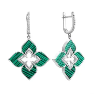Серьги Fresh Jewellery серебро CZ-E04310-X-W-Mal-X-W (Fresh Jewellery, Россия)
