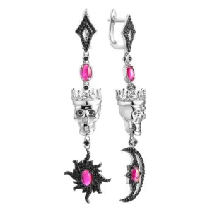 Серьги Fresh Jewellery серебро CZ-E06193-X-WB-R3-X-B (Fresh Jewellery, Россия)