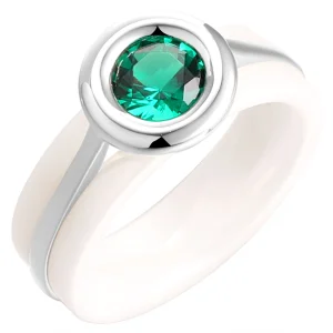 Кольцо  серебро TC-R02376-W-W-EM113-X-X (Fresh Jewellery, Россия)