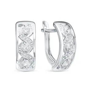 Серьги Zlato серебро Z2-10025 (Zlato, Россия)