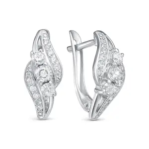 Серьги Zlato серебро Z2-10035 (Zlato, Россия)