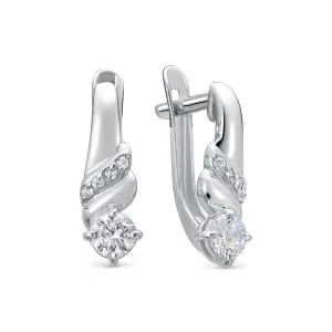 Серьги Zlato серебро Z2-10552 (Zlato, Россия)